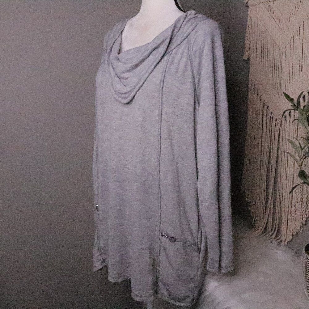 Neon Buddha | Cowl Neck Tunic Top Medium